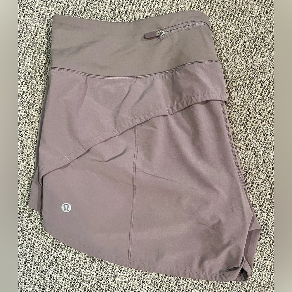 Lululemon Speed Up Shorts Size 12 Violet Verbena